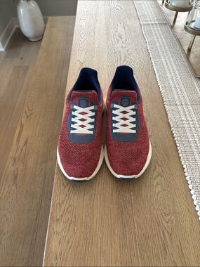 Men's Casual Peter Millar Red Knit Slide on Sneakers